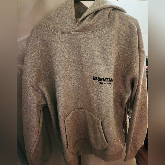 Fear of God ESSENTIALS Dark Oatmeal Hoodie - Picture 3 of 4